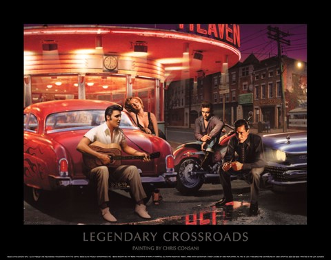 Framed Legendary Crossroads Print