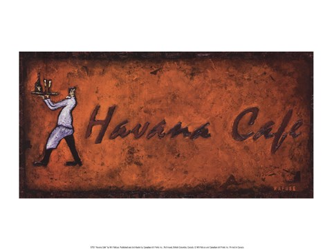 Framed Havana Cafe Print