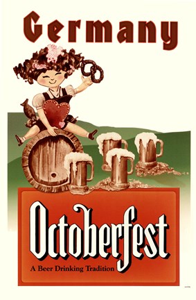 Framed Octoberfest Travel Poster Print