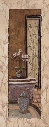Framed Oriental Bath II Print