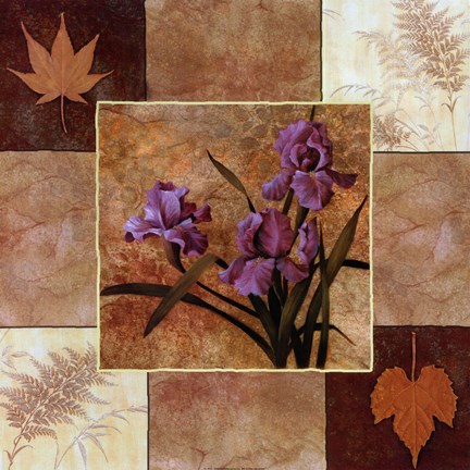 Framed Lavender Iris Print