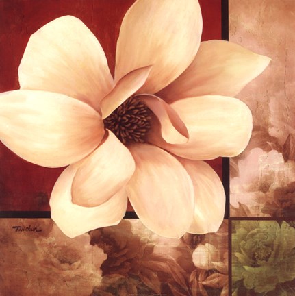 Framed Magnolia Collage Print