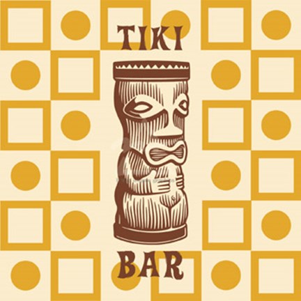 Framed Tiki Bar Print