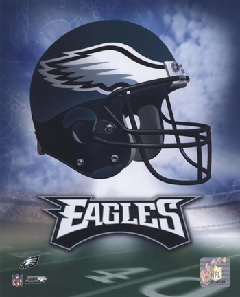 Framed Philadelphia Eagles Helmet Logo Print
