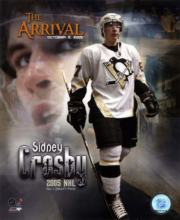 Framed 10/5/05 -  Sidney Crosby / The Arrival Print