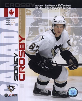 Framed Sidney Crosby - Ice Breakers Composite Print