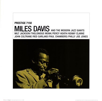 Framed Miles Davis - Prestige Print