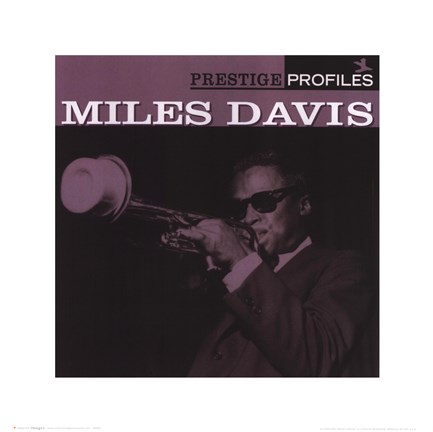 Framed Miles Davis - Profiles Print