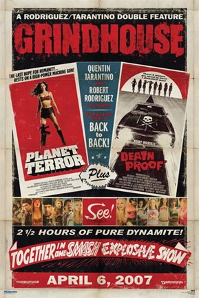 Framed Grind House - Planet Terror plus Death Proof Print