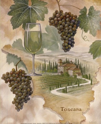 Framed Toscana - Abbondanza Print