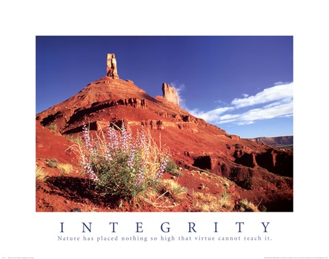 Framed Integrity - Castle Rock Print