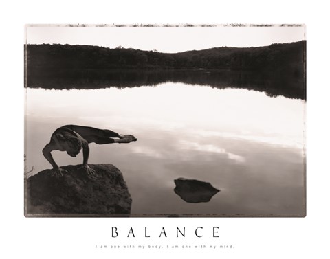 Framed Balance - Yoga Print