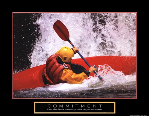 Framed Commitment - Kayak Print