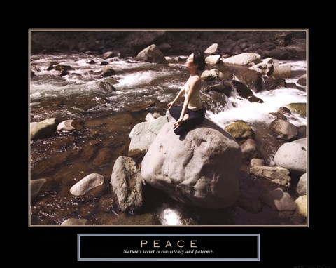 Framed Peace - Yoga Print