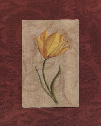 Framed Yellow Flower Print