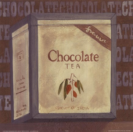 Framed Chocolate Tea Print
