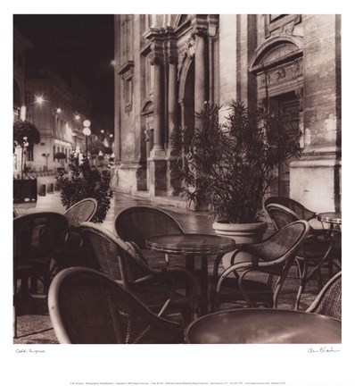 Framed Cafe Avignon Print