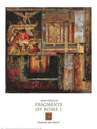 Framed Fragments Of Rome I Print