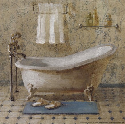 Framed Victorian Bath III Print