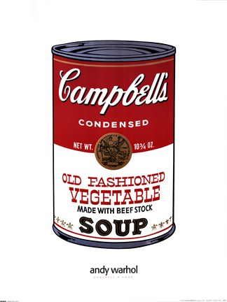 Framed Campbell&#39;s Soup Print