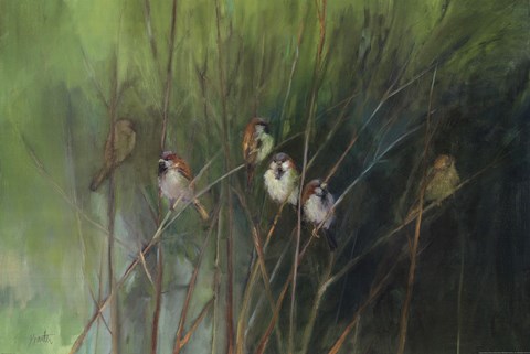 Framed Summer Sparrows Print
