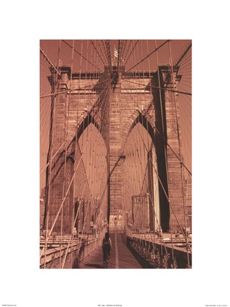 Framed Brooklyn Bridge - tall Print