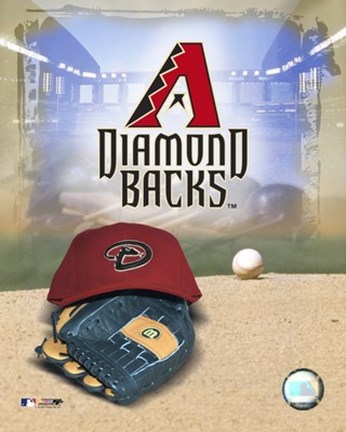 Framed 2007 - Diamond Backs Logo Print