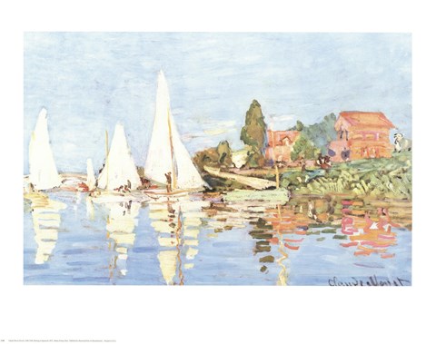 Framed Boating at Argenteuil Print