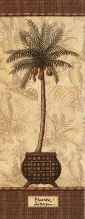 Framed Botanical Palms II - petite Print