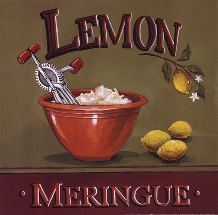Framed Lemon Meringue Print