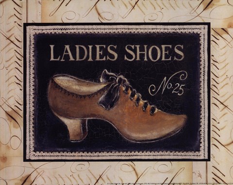 Framed Ladies Shoes No. 25 - mini Print