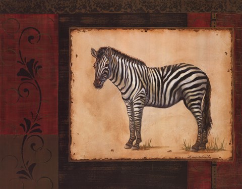 Framed Savanna Zebra Print