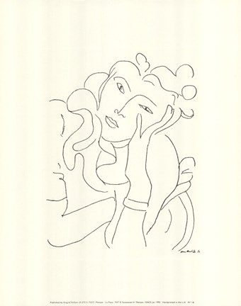 Framed La fleur (serigraph) Print