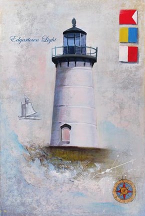 Framed Edgartown Light Print