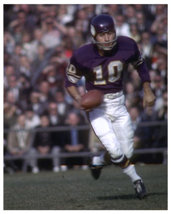 Framed Fran Tarkenton Minnesota Vikings #278 Print