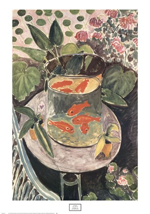 Framed Goldfish, 1912 Print