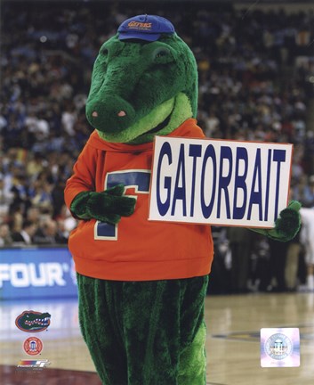 Framed University of Florida - Gators Mascot, Albert E Gator, 2006 Print