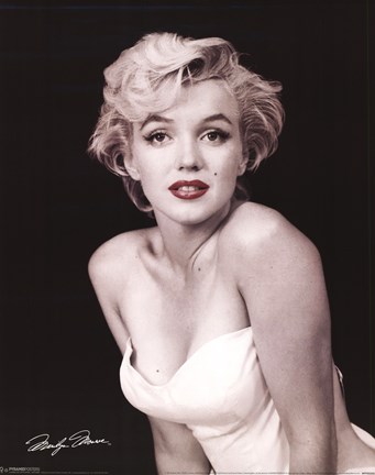 Framed Marilyn Monroe - Red Lips Print