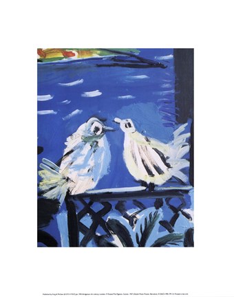 Framed Pigeons, Cannes, 1957 (detail) Print