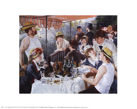 Framed Luncheon of the Boating Party, c.1881 Print