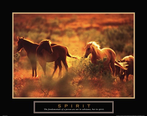 Framed Spirit - Horses Print