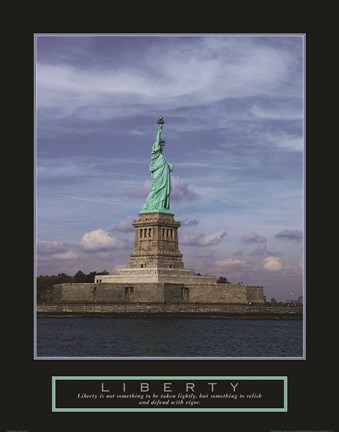 Framed Liberty-Statue of Liberty Print