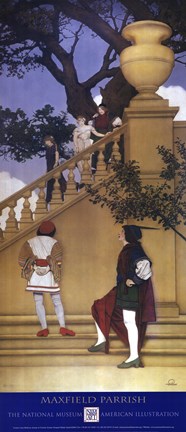 Framed Florentine Fete - The Boughs of Courtship, c. 1911 Print