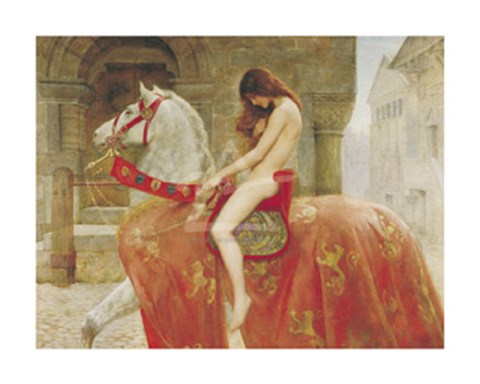 Framed Lady Godiva Print