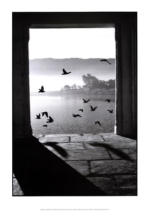 Framed Lake of Pushkar Print