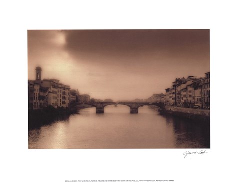 Framed Ponti Santa Trinita, Florence Print