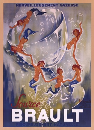 Framed Source Brault, 1938 Print