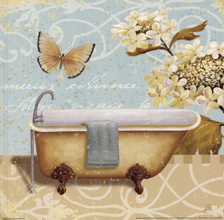 Framed Light Breeze Bath II Print