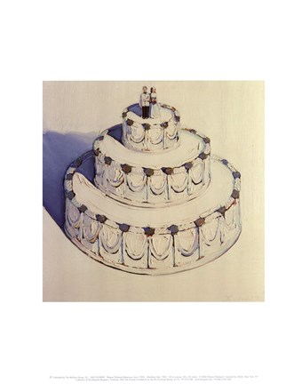 Framed Wedding Cake 1962 Print