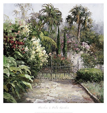 Framed Palm Garden Print